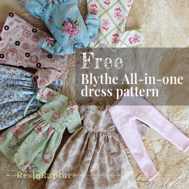 The all-in-one free Blythe dress pattern – ResinRapture